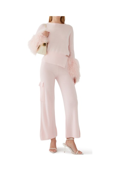 Izaak Azanei Şık Cargo Pantolon Light Pink