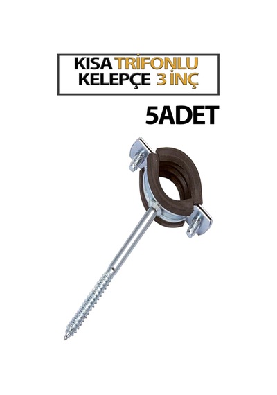 3 İnç Trifonlu Kelepçe Kısa 5 Li Paket