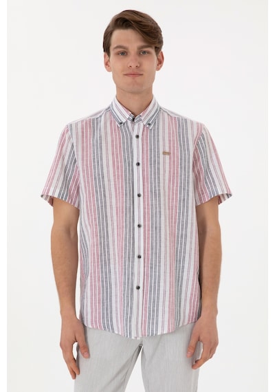 U.s. Polo Assn. Erkek Kırmızı Gömlek Kısa Kollu 50299960-vr030 Kırmızı
