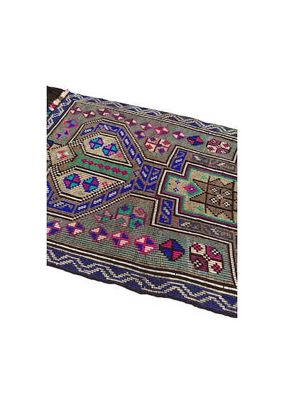 El Dokuma Sıfır Mut Kilimi 105x130 Renkli Kök Boya Kilim  Teşhir Ürün