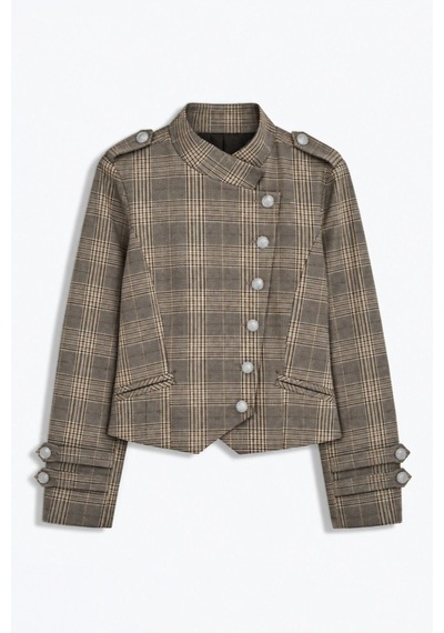 Hiccup Kruvaze Düğmeli Blazer Natural