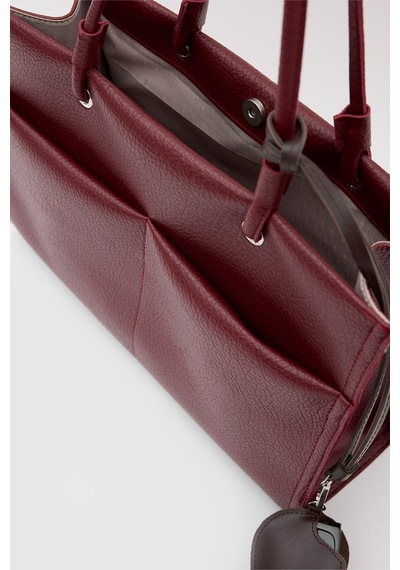 Shule Bags Madison Gözlük Kılıflı Omuz Çantası Bordo