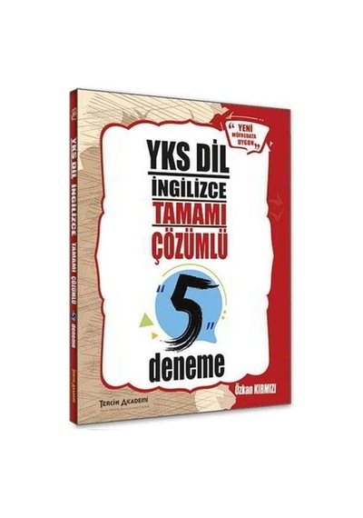 Tercih Akademi Yks Dil İngilizce Tamamı Çözümlü 5 Deneme