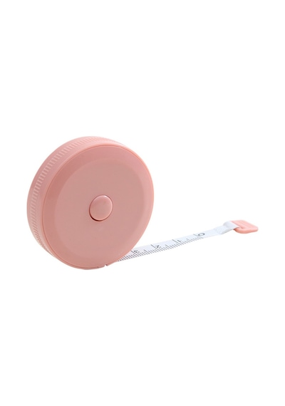 1.5 Metre Plastik Otomatik Mezura - 1 Adet Pembe 2 M Diğer