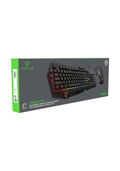 Vendetta Kablolu Oyun Klavyesi Ve Fare, Rainbow Arka Plan Aydınlatması, 104 Tuş, Programlanabilir Makro Tuşu, 12 Kı Diğer