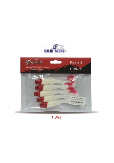 3571 Taıfun Soft Serisi 10 Cm 5 Li Paket Silikom Yem