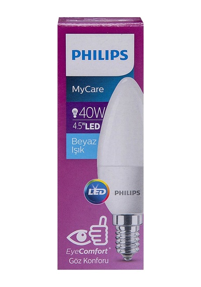 Philips Ledcandle 5 - 40w B35 E14 Beyaz Işık - 7 Adet Tarı