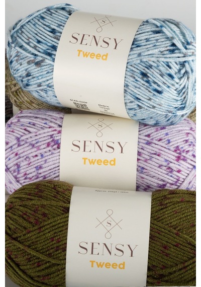 Premium Tweed El Örgü Ipi Bere Atkı Ipi Hırka Kazak Ip Ev Tekstil Ipliği Beyaz