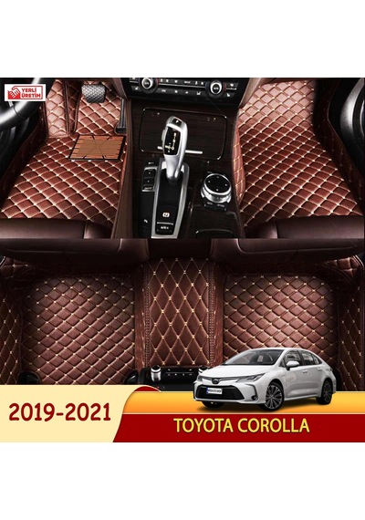 Toyota Corolla Uyumlu 2019-2021 5D Havuzlu Suni Deri Oto Paspas N11.1681