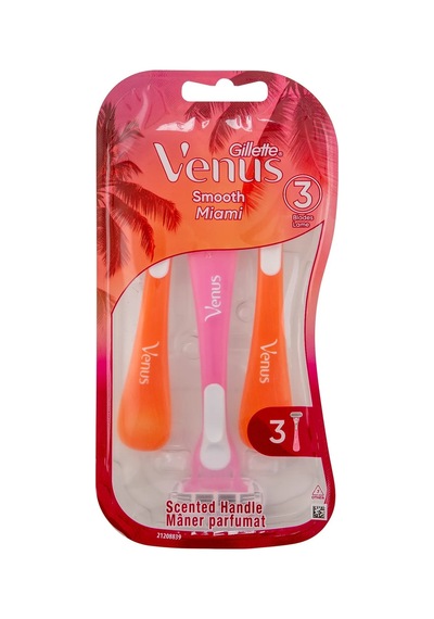 2 Adet Gillette Venus Smooth Miami Kadın Kullan At Tıraş Bıçakları 3'lü