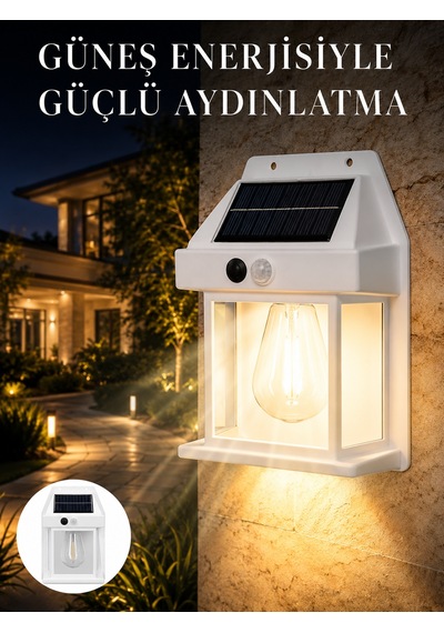 Sensörlü Solar Led Dış Duvar Aydınlatma Yeni Nesil - Lisinya