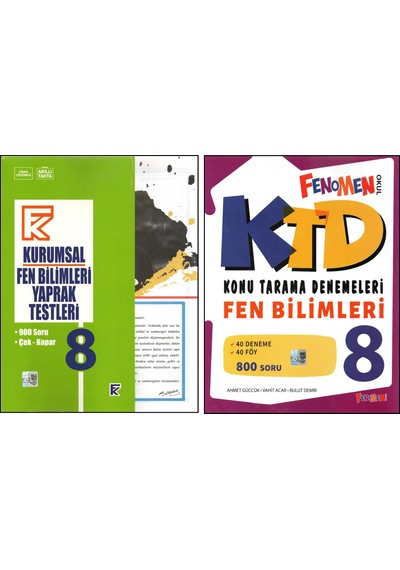 Kurmay 8.sınıf Kurumsal Yaprak Test+fenomen Ktd Fen Bilimleri 2 Kitap
