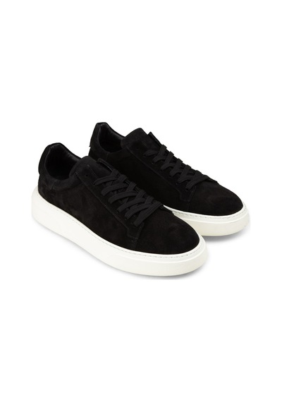 Deery Erkek Hakiki Süet Siyah Sneaker Ayakkabı - 04651msyhe02