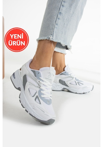 Kadın Beyaz Spor Ayakkabı Günlük Rahat Air Taban Sneaker N110