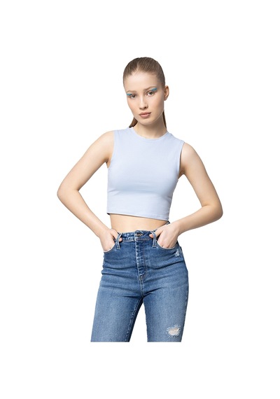 Loft Crop Kadın Atlet Lf2032011 Mavi