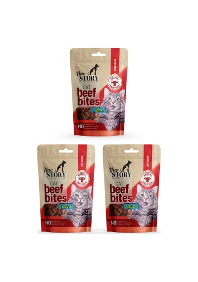 Cat Beef Bites 3x60gr. Biftekli, Kedi Ödül Maması