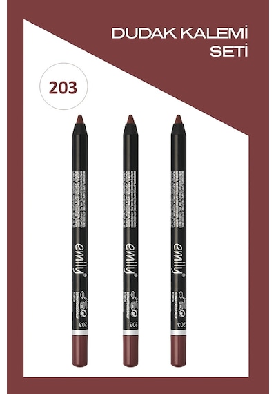 Emıly Dudak Kalemi No:203 - 3 Adet Diğer