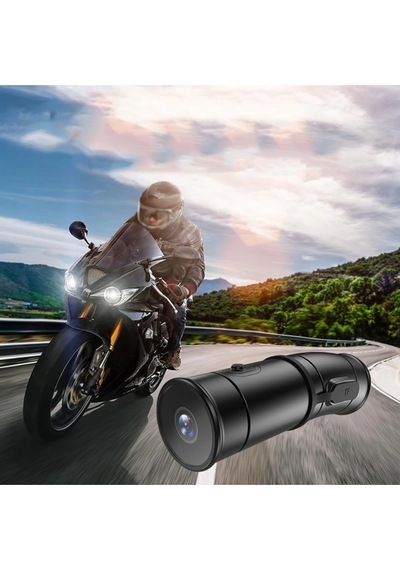 Glr V8 Dual Channel 4k Ultra Hd Motosiklet Kask Kamerası - Çift Yönlü Kayıt, Wifi, Gece Görüşü, 170