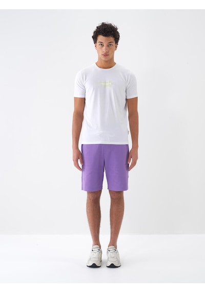 Xint Beyaz Pamuk Dokulu Slim Fit Tişört 502123