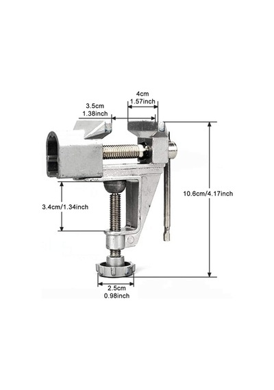 Mini 40mm masa tezgah mengenesi alüminyum alaşımlı tezgah kelepç
