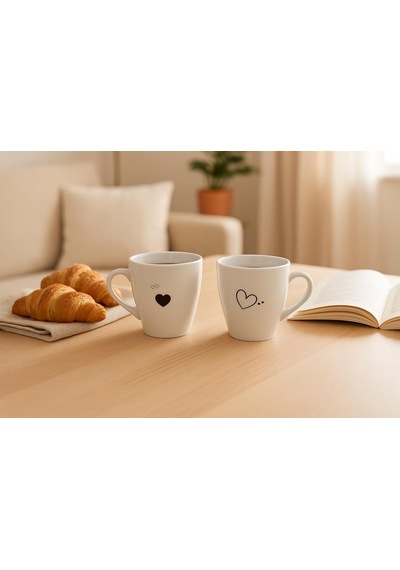 Kütahya Porselen Pretty 2 Parça Mug Bardak Genel