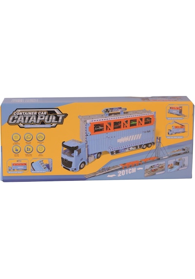 9909 Konteynır Kutulu Metal Araba
