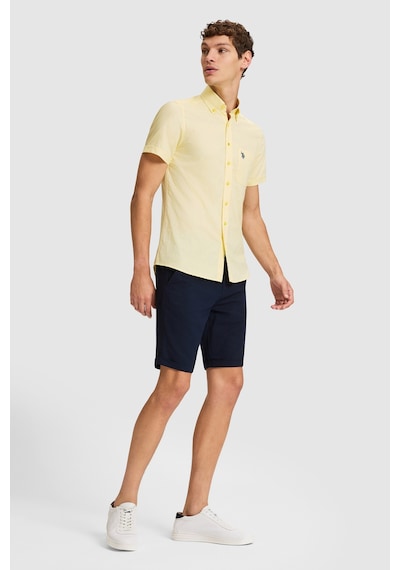 U.S. Polo Assn. Erkek Lacivert Dokuma Şort 50322330-vr033
