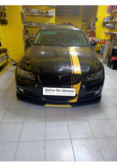 Universal Esnek 4 Parça Sarı Dilli Lip Piano Black Flaplı Abs