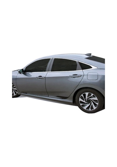 Honda Civic Krom Cam Çıtası 8 Parça P.çelik 2016 Sonrası