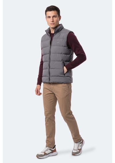 Slazenger Zane I Erkek Şişme Koyu Gri Yelek