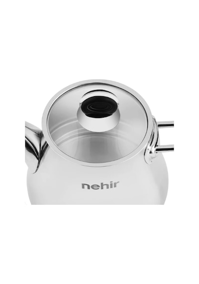 Nehir Luna Maxi Büyük Boy Paslanmaz Çelik 1.10-2.25 Litre Çaydanlık Takımı