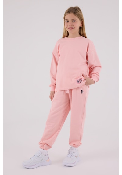 U.S. Polo Assn. U.s. Polo Assn Kız Çocuk Pembe Eşofman Takımı Pembe