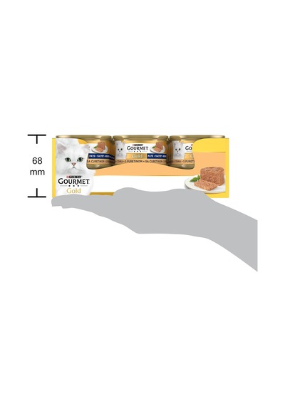 Tr Gold Kıyılmış Hindili Yaş Kedi Maması, Yetişkin, 85 G