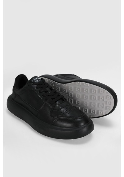Lufian Mateas Erkek Deri Sneaker Ayakkabı 112230251 Siyah