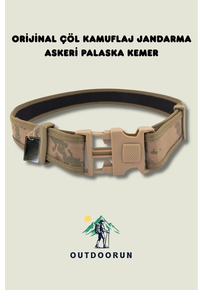 Outdoorun Çöl Kamuflaj Jandarma Askeri Palaska Kemer Kamuflaj