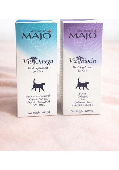 Majo Kedi Biotin + Omega Takviyesi 100 Ml 2 Li Set