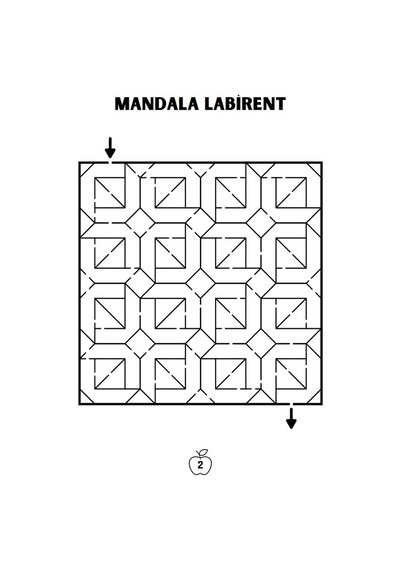 Mandala Labirent Bulmaca Kitabı