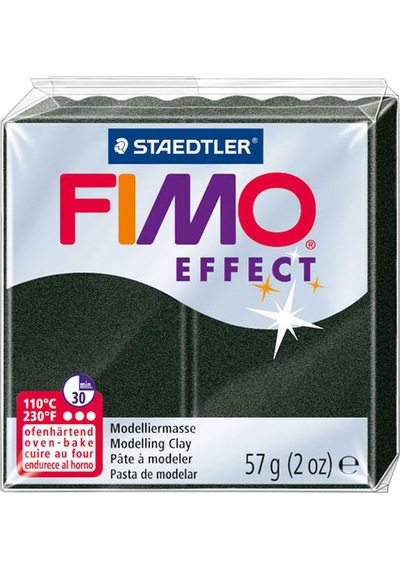 Fimo Effect Polimer Kil - Black -  57G