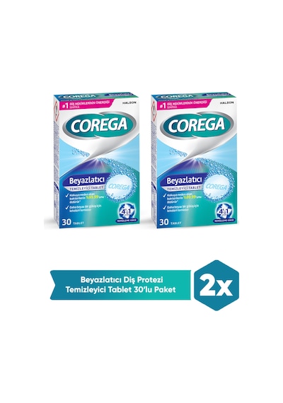 Super Corega Beyazlatıcı Tb 30 Adet 2 Adet
