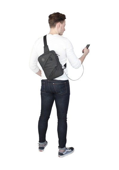 My Valice Smart Bag Usb'Li Çapraz Göğüs Çantası 1504 Bordo