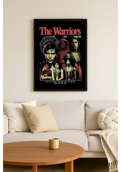 The Warriors Siyah Ahşap Çerçeveli Poster, Film Duvar Tablosu