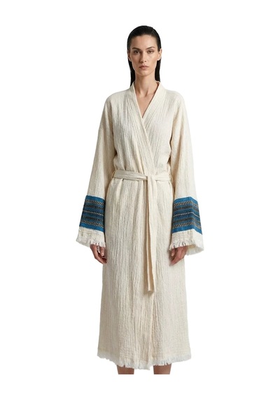 Brandsmiths Natural Symbol Nomad Kimono - Mavi Ton