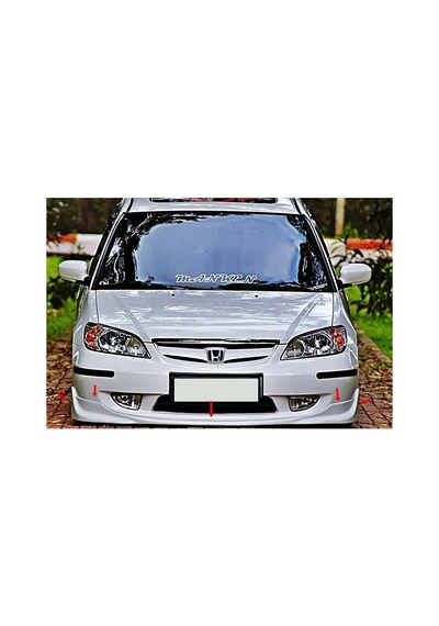 Honda Civic Vtec 2 S2000 Ön Ek Plastik Siyah Karlık-ön-ek-bodykit 2004 2005 2006 Mat Siyah Plastik