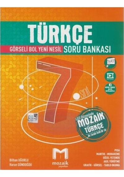 Mozaik Yayınları  7.Sınıf Türkçe Soru Bankası