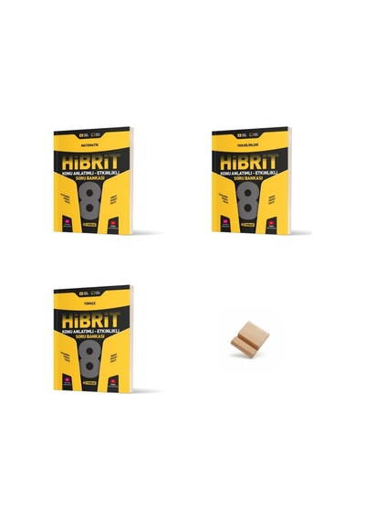 Hız Lgs 2027 Hibrit Matematik Fen Bilimleri Ve Türkçe 3lü Set Konu Anlatımlı Soru Bankası + Telefon Standı