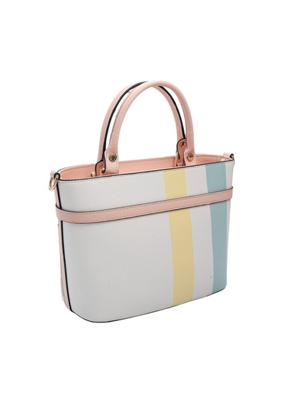 Silver & Polo Silver Polo Lila - Pembe Ekose Kadın El Çantası Sp1283