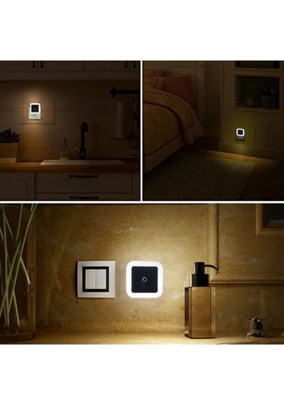 Cata Ct-9500 Beyaz Sensörlü Fotosel Gece Lambası Fişe Takmalı Tak Çalıştır Ct-9500