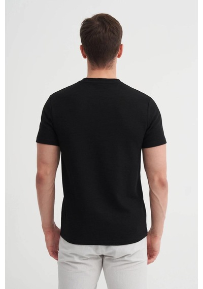 Cazador Erkek T-shirt 4240-26630 Siyah