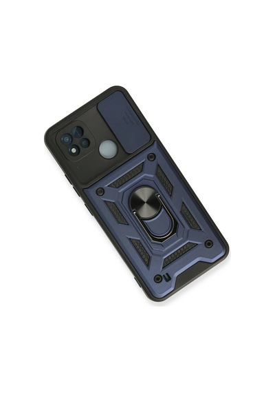 Uryport Realme C11 2021 Kılıf Pars Lens Yüzüklü Silikon - Lacivert