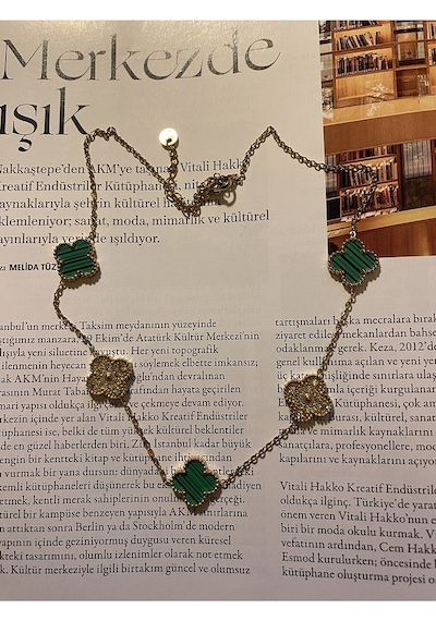 Yonca Çelik Kararmaz Gold Kolye Altın